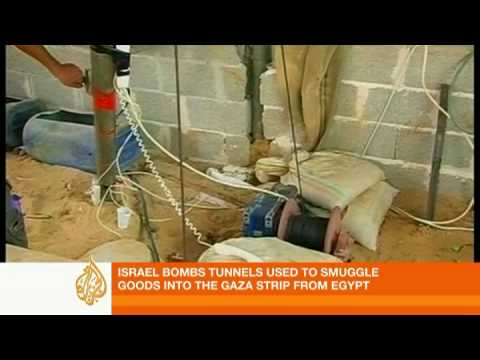 إسرائيل تستهدف أنفاق غزة - 11 يناير 2009