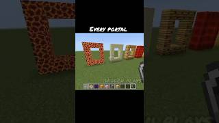 minecraft every portal movment