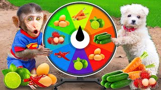 Monkey Bim Bim join the game fruit reward | Funny Monkey Bim Bim