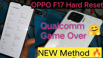 OPPO F17 Hard Reset | CPH2095 unlock Screen Lock | Qualcomm No PC Pattern PIN Password Remove