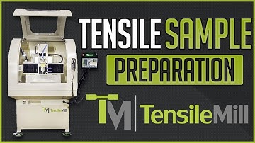 TensileMill CNC Mini - Highlight Video - Tensile Specimen Preparation