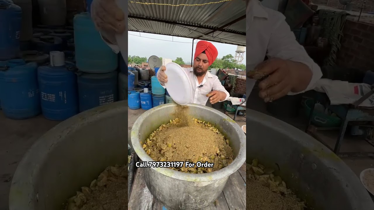 100kg Desi Village Style Mango Pickle Making 