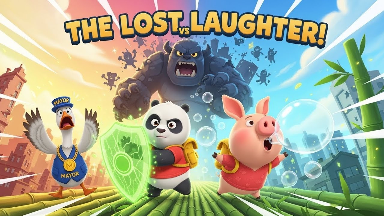 Journey with Bao the Panda and Oinky the Pig to Rescue Joy in a Colorful Magical World