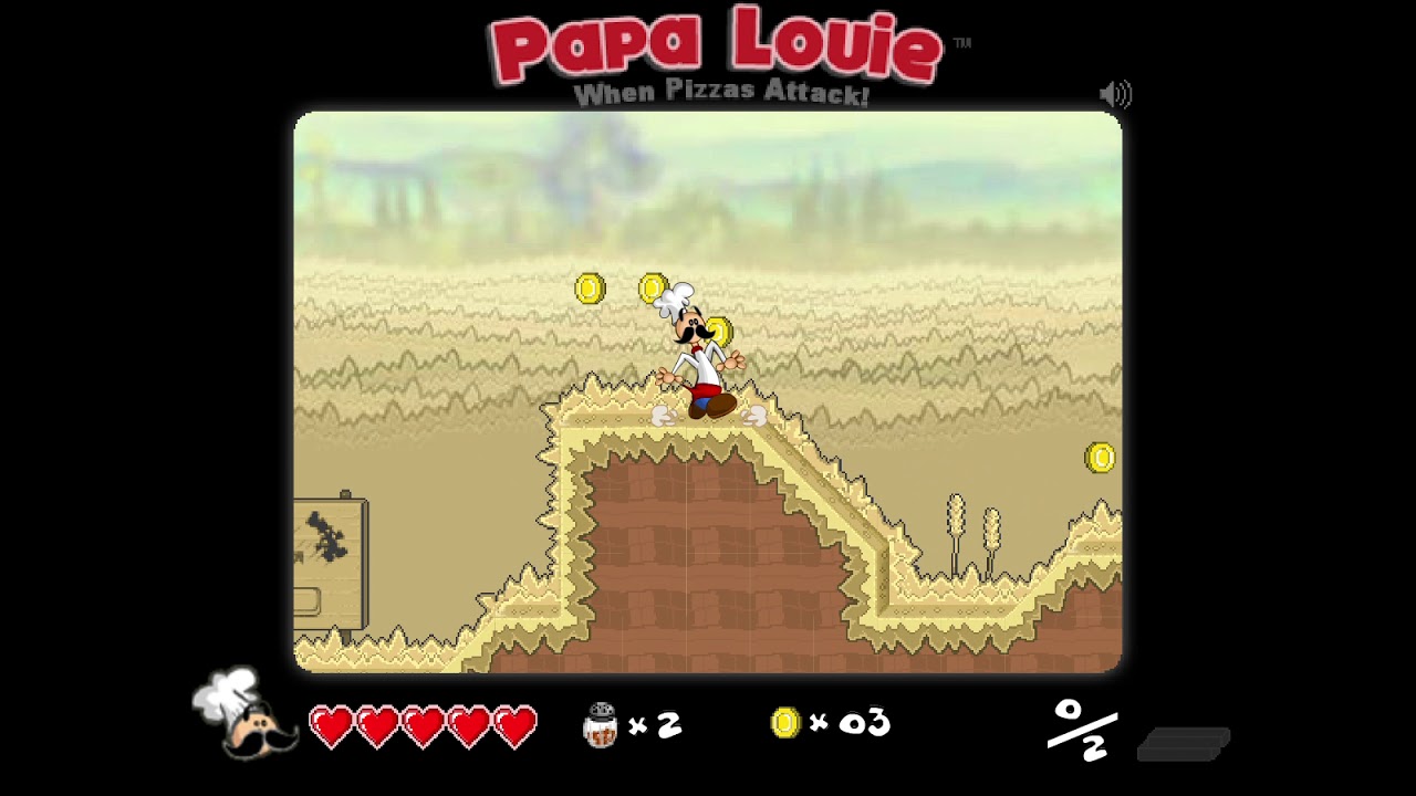 Papa Louie When Pizzas Attack! Intro (First Level) 