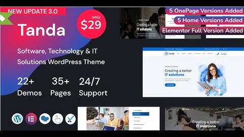 Tanda – Technology & IT Solutions Template 2.50 $ Only