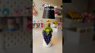 DIY Grape Bottle Lamp 🍇 #shorts #diy #viralvideo #homedecor #crafts #bottleart #diyideas #crafting