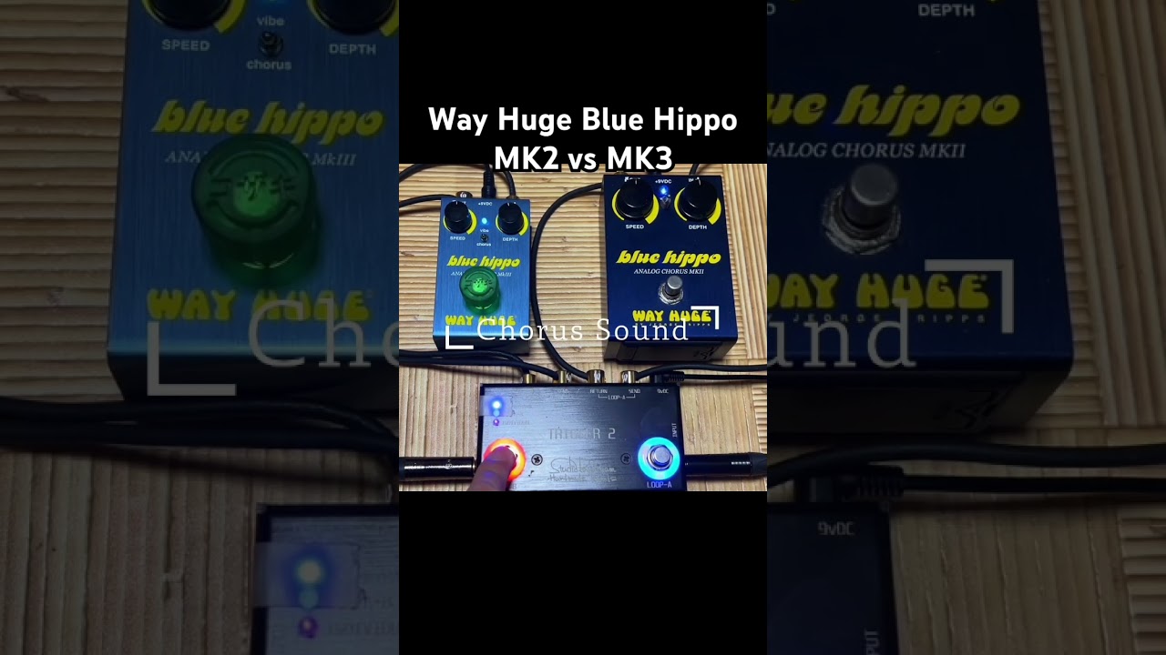 比較】コーラスエフェクターの名機 Way Huge Blue Hippo MK2 vs MK3