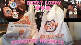 Hobby Lobby/Starbucks Magnets👜💳 Debra’s Vlog❤️💕