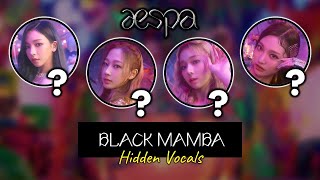 WHO SINGS WHO? aespa (에스파) - Black Mamba (Hidden Vocals)