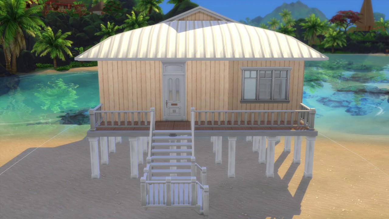 BEACH HOUSE | The Sims 4 Stop Motion Build + CC Links - YouTube