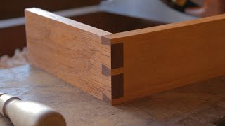 How to make a dovetail joint using only hand tools.