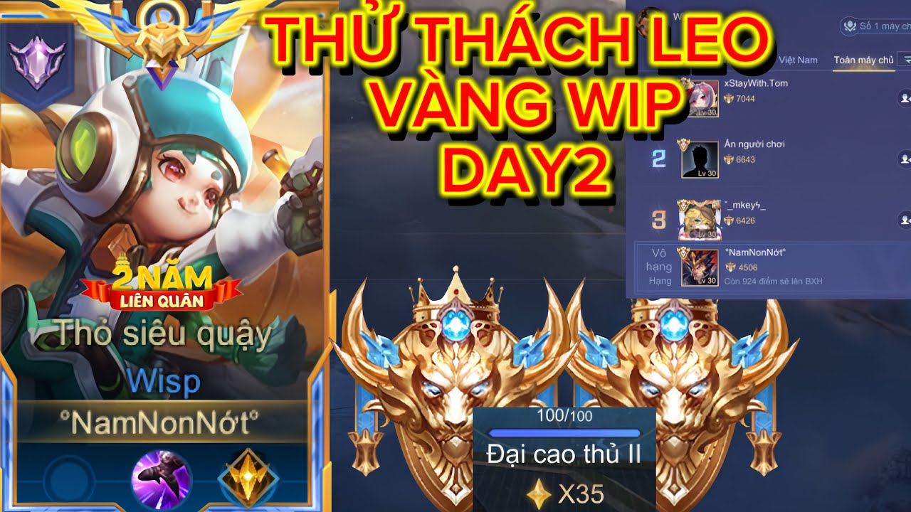 (LÒNG TIẾNG) RANK ĐƠN VÀ HÀNH TRÌN LEO VÀNG WIP DAY 2