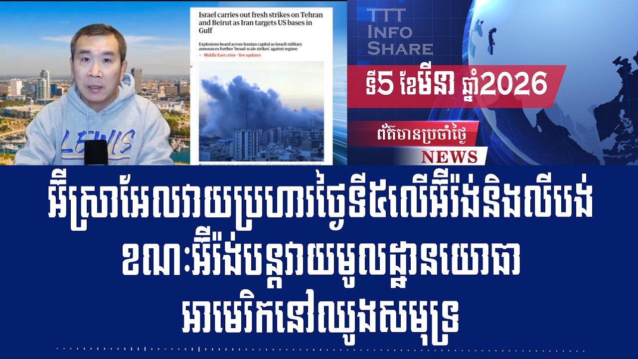 Men Kimseng Live Talk Show: Israel launches fifth attack on Iran and Lebanon