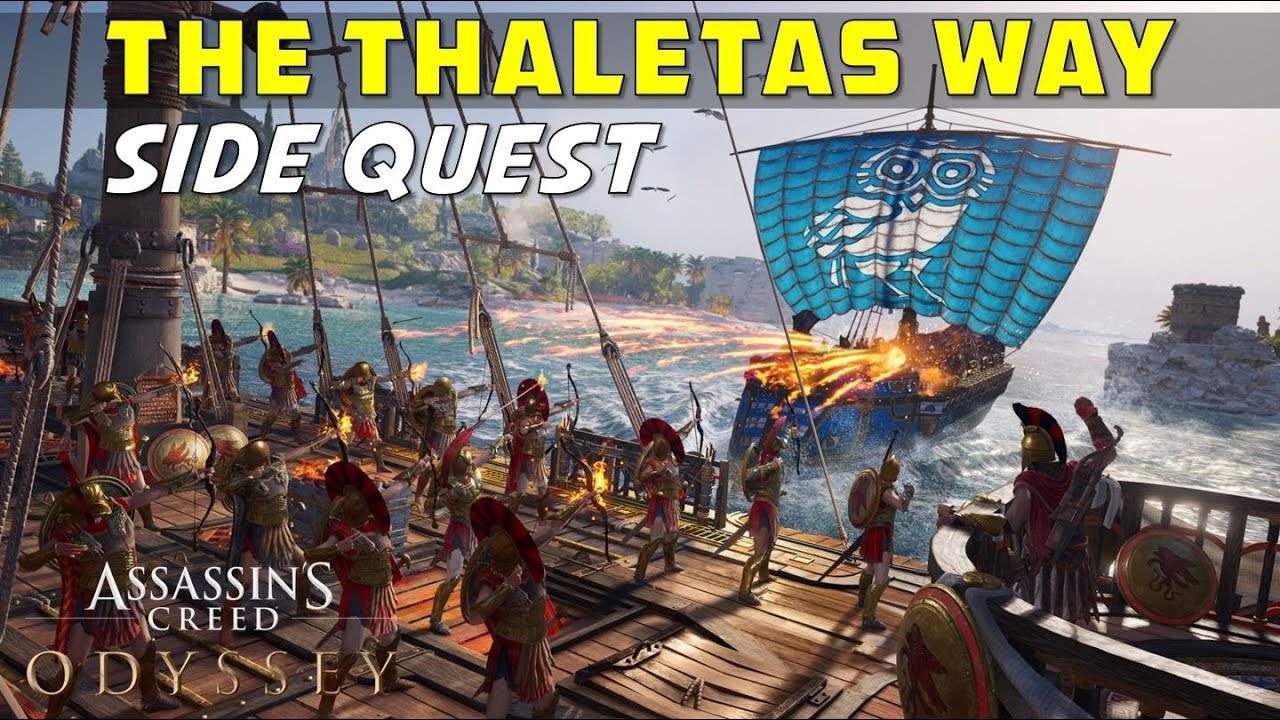 The Thaletas Way, Mykonos | Destroy Athenian Ships | ASSASSIN'S CREED  ODYSSEY - YouTube