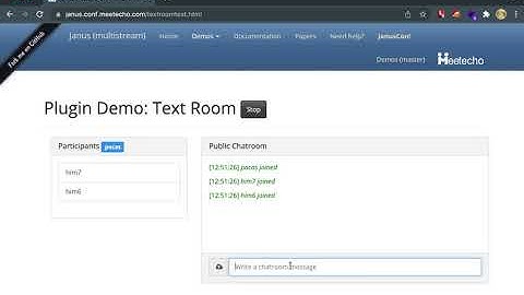 Stored XSS in Janus WebRTC Server