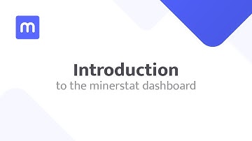 Introduction to the minerstat dashboard
