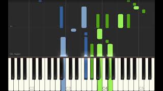 Never See Me Again - Kanye West (Synthesia Tutorial)