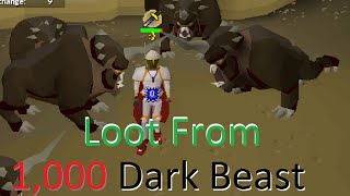 Loot From 1000 Dark Beasts Updated Drop Table