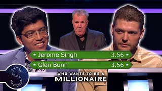 Jeremy's 1st Ever Fastest Finger First Tie | Who Wants To Be A Millionaire?