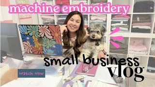 CUSTOM EMBROIDERY PRICING- MACHINE EMBROIDERY SMALL BUSINESS VLOG.