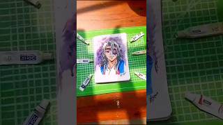 Capturing the SOUND HASHIRA Energy ⚡ | Tengen Uzui Speed Drawing #shorts