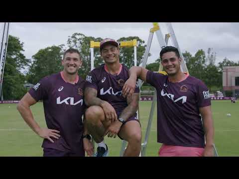Broncos take on the Bailey Ladders Skills Challenge