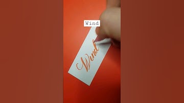 How to write "wind" | Handwriting practice