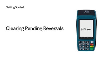 Clearing Pending Reversal on EFTPOS Terminal
