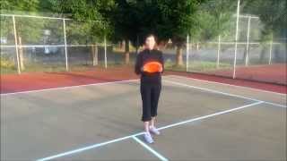 Freestyle Frisbee: Clock Back Roll Demonstration