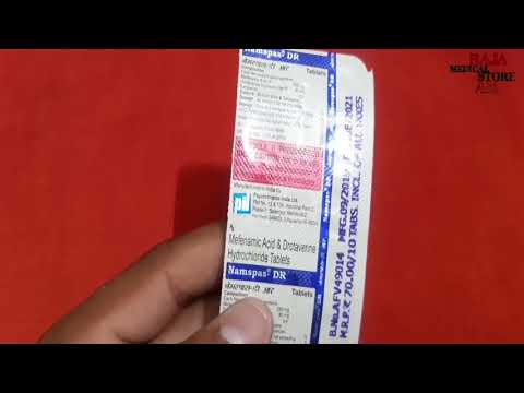 Video Mefenamic Acid and Drotaverine Hydrochloride Tablets IP - youtube