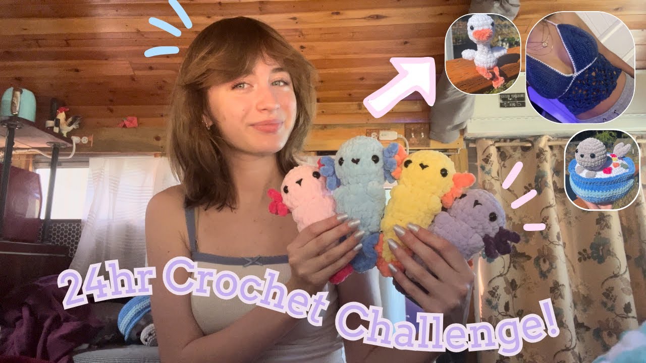 How Much Can I Crochet In 24 HOURS? | Yarn Haul! | Crochet With Me ...