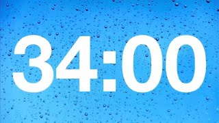 timer - 34 minute countdown with rain sound