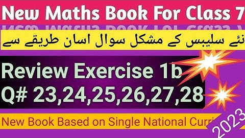 math7 Review ex 1b q23,24|review ex 1b q25,26,27,28 class7|class 7 maths review ex 1b|thunderofmaths