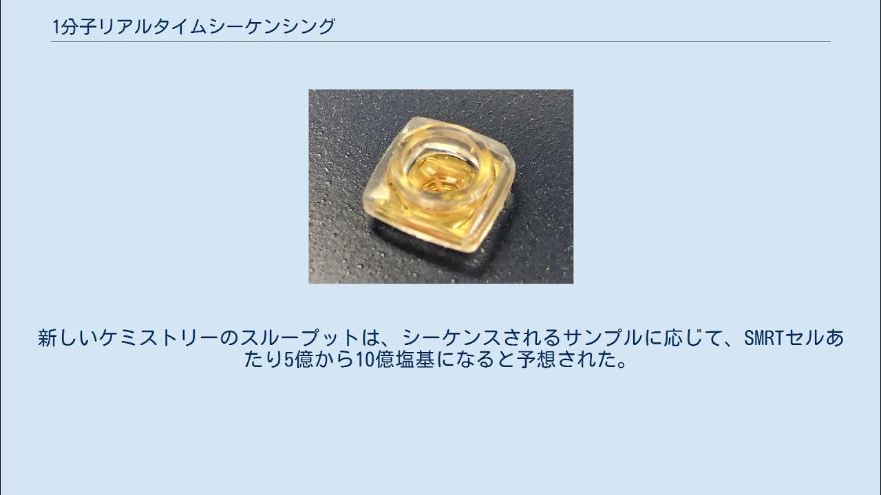 1分子リアルタイムシーケンシング YouTube