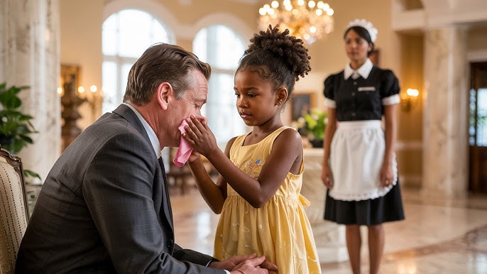 No One Dared To Speak To The Billionaire – Until The Black Maid's Daughter  Quietly Wiped His Tears - YouTube
