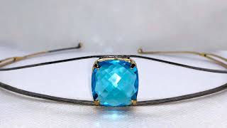 Download Lagu Princess Headband Tiara 25 Ctw Rose Cut Diamond Blue Topaz 925 Sterling Silver Headband MP3