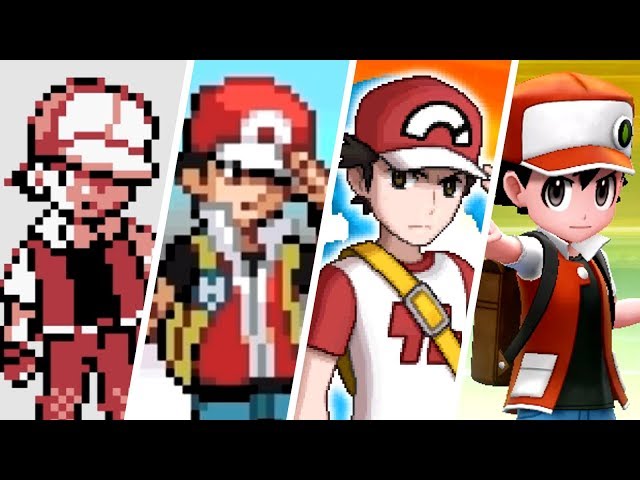 Evolution of Trainer Red Battles in Pokémon (1996 - 2018) 