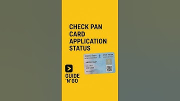 💯 How to Check PAN Card Application Status Online | Guide ’n’ Go 👍 #trending #pancard