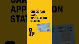  How To Check Pan Card Application Status Online  Guide n Go  trending pancard