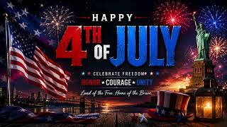 Happy 4th of July 🇺🇸 | Patriotic Fireworks 4K Smart TV Background