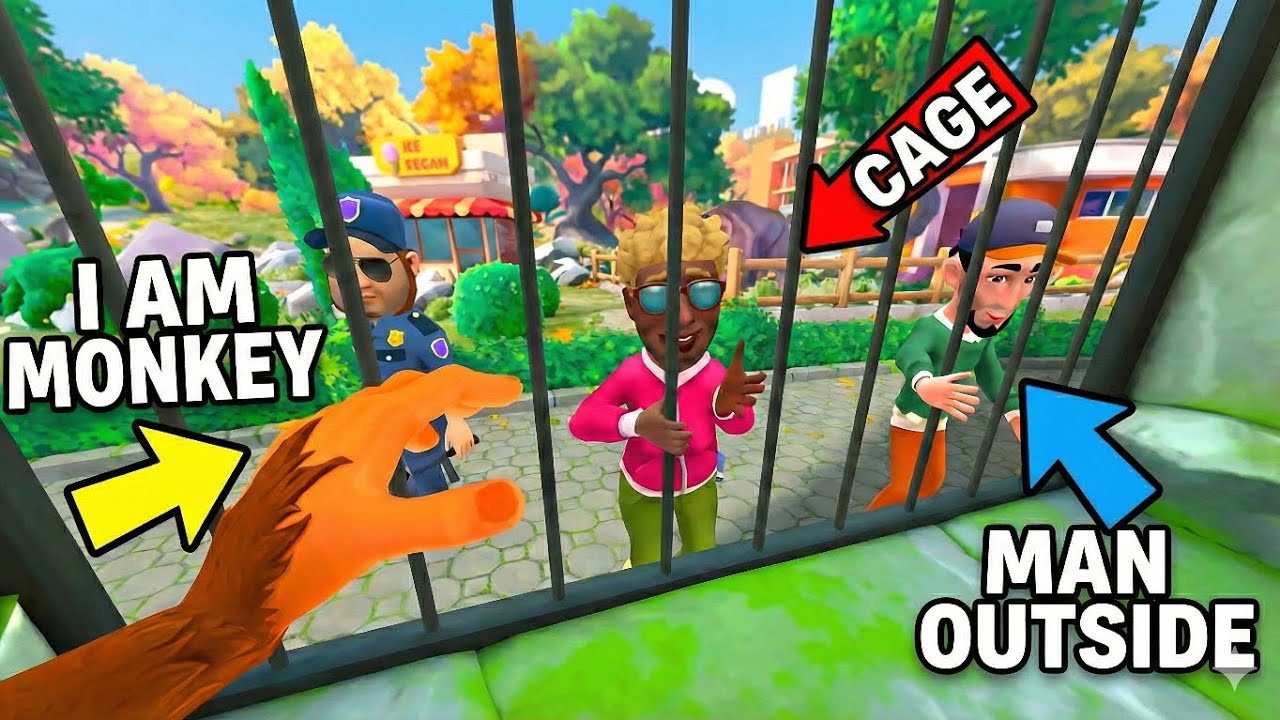 I become a monkey in this game | Living as a monkey in a zoo | Ndroid-Games 