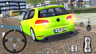 City car parking simulator 2025: Volkswagen Golf GTI car driving - car game android gameplay screenshot 5