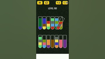 Water Sort Puzzle Level 193 - Step by Step Solution. Solved without using additional vials or undo