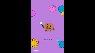 Satisfying digital art| #BT21 #shooky #drawing | #permissiontodance #background