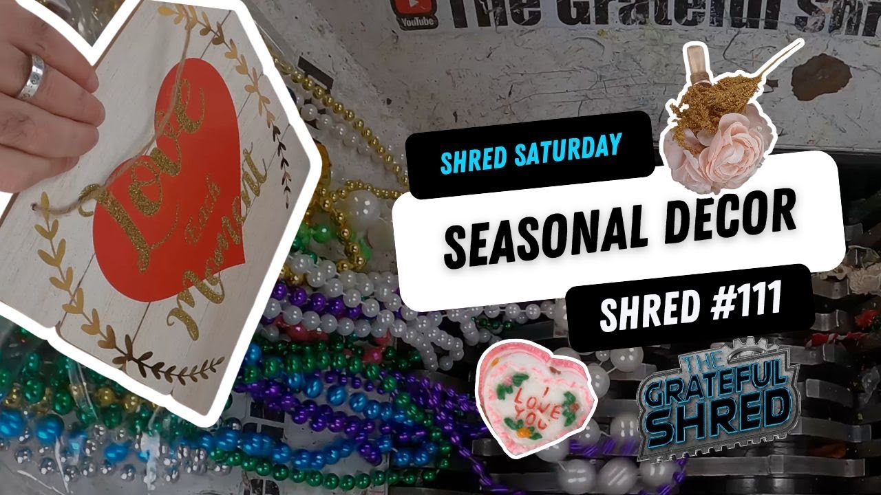 Holiday Decorations Get Destroyed! Satisfying Shred ASMR