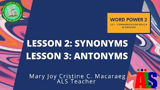 Word Power 2 Synonyms and Antonyms