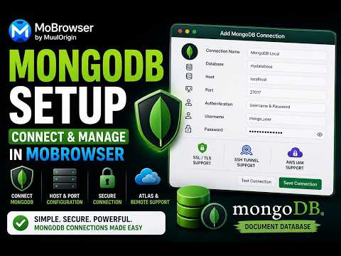 Configure and connect MongoDB in MoBrowser | MoBrowser