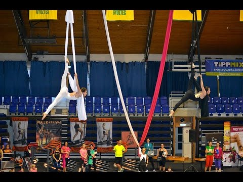 Aerial Hammock performance - YouTube