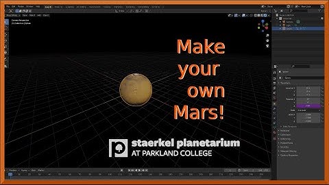 Mars fun activity - make planet Mars in Blender