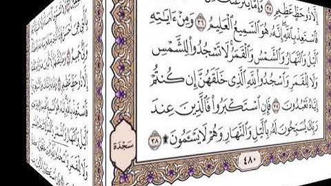 الجزء الرابع و العشرون الربع الثامن سورة فصلت الآية 25 حتى الاية 46